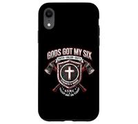 Gods Got My Six Firefighter Faith Valor Duty Shield Case for iPhone XR