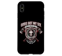 Gods Got My Six Firefighter Faith Valor Duty Shield Case for iPhone XS Max