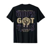 God's Got This Religious Christian Faith Print on Back T-Shirt