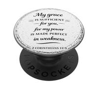 God's Grace is Enough Christian Gift Bible Verse PopSockets Adhesive PopGrip