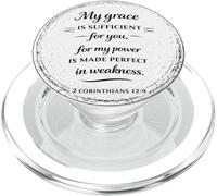 God's Grace is Enough Christian Gift Bible Verse PopSockets PopGrip for MagSafe