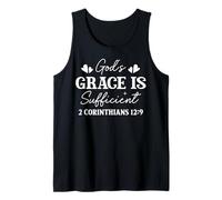 God's Grace is Sufficient 2 Corinthians 12:9 Motivational Tank Top