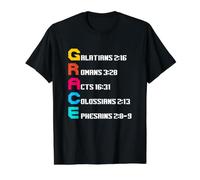 God's Grace Value Graphic T-Shirt, Men, Black, L