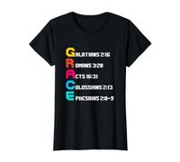 God's Grace Value Graphic T-Shirt, Women, Black, L