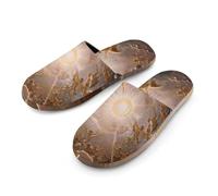Gods Greek Mythology Slippers Women Winter Warm Cotton Hotel Slippers Anti-Slip Bedroom Slip-Ons Shoes 40-41_（9-10）