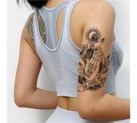 God's Hand Herbal Temporary Tattoo Sticker, Semi-permanent Non-reflective, Waterproof, Lasting 2 Weeks, Fake Tattoos