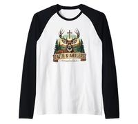 God's Hunter Wilderness Spirit Faith Outdoors - Faith Raglan Baseball Tee