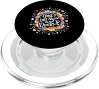 God's Last Name Is Not Damn It Church Sarcasm Jokes - PopSockets PopGrip for MagSafe