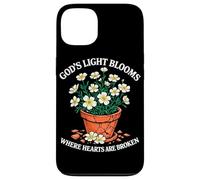 God's Light Blooms Where Hearts Are Broken Christian Jesus Case for iPhone 13