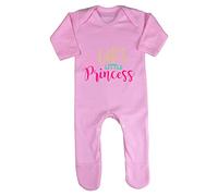 God's Little Princess Statement Baby Romper Jumpsuit with feet, 3-6 Months, Pastel Pink
