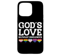 God's Love Is Fully Inclusive LGBTQIA+ Gay Pride Christian Case for iPhone 15 Pro Max