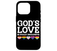 God's Love Is Fully Inclusive LGBTQIA+ Gay Pride Christian Case for iPhone 16 Pro