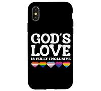 God's Love Is Fully Inclusive LGBTQIA+ Gay Pride Christian Case for iPhone X/XS