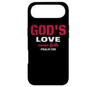 God's Love Never Fails Psalm 136 Bible Verse Case for iPhone Air