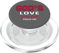 God's Love Never Fails Psalm 136 Bible Verse PopSockets PopGrip for MagSafe