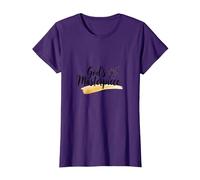 Gods Masterpiece Child of God Inspirational Faith Quote T-Shirt, Women, Purple, XL