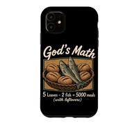 God's Math 5 Loaves 2 Fish 5000 Meals Christian Jesus Bible Case for iPhone 11