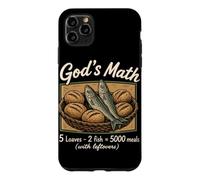 God's Math 5 Loaves 2 Fish 5000 Meals Christian Jesus Bible Case for iPhone 11 Pro Max