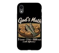 God's Math 5 Loaves 2 Fish 5000 Meals Christian Jesus Bible Case for iPhone XR
