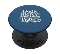 God's Mercy Flows in Waves PopSockets Adhesive PopGrip