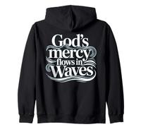 God's Mercy Flows in Waves Zip Hoodie