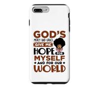 God's mercy grace give me hope for Christian black women Case for iPhone 7 Plus/8 Plus