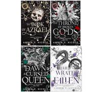 Gods & Monsters Series 1-4 Books Collection Set By Amber V. Nicole (The Book of Azrael, The Throne of Broken Gods, The Dawn of the Cursed Queen & The Wrath of the Fallen)