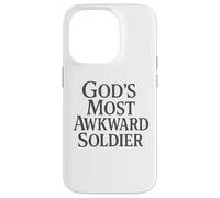 God's Most Awkward Soldier - Funny Christian Case for iPhone 14 Pro