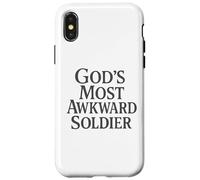 God's Most Awkward Soldier - Funny Christian Case for iPhone X/XS