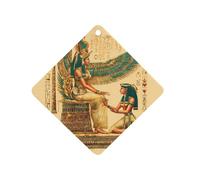 Gods of Egypt Egyptian Car Air Freshener Decorative Hanging Aromatherapy Tablets for Car Trucks Rhombus
