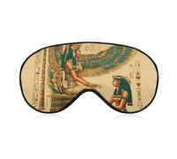 Gods of Egypt Egyptian Sleep Mask Lightweight Blindfold Eye Mask with Adjustable Strap for Men Women