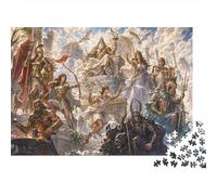 Gods of Olympus 1000 Piece Jigsaw Puzzle,Premium Cardboard,Impossible Challenge,Educational Toy Greek Mythology,Home Wall Decor,Gift Idea,Adults & Kids 14+,Stress Relief 70x50cm