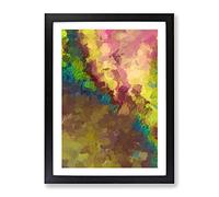 Gods Of The Sea Abstract Framed Wall Art Print A2 Black