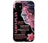 God's Plan Bible Verse Christian Ocean Beach Waves Summer Case for iPhone 11