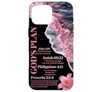 God's Plan Bible Verse Christian Ocean Beach Waves Summer Case for iPhone 16 Pro Max
