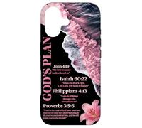 God's Plan Bible Verse Christian Ocean Beach Waves Summer Case for iPhone 17