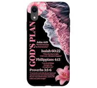 God's Plan Bible Verse Christian Ocean Beach Waves Summer Case for iPhone XR