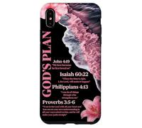 God's Plan Bible Verse Christian Ocean Beach Waves Summer Case for iPhone XS Max