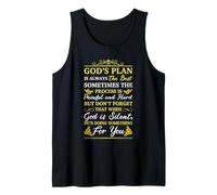 God's Plan is Always The Best Bible Faith Religious Quote Tank Top