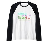God's Plan is Worth The Wait Bible Verse Christian Raglan Baseball Tee