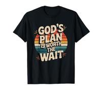 God's Plan is Worth The Wait Bible Verse Christian t Shirt T-Shirt