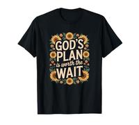 God's Plan is Worth The Wait Bible Verse Christian t Shirt T-Shirt