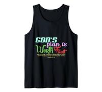 God's Plan is Worth The Wait Bible Verse Christian Tank Top