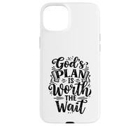 God's Plan Is Worth The Wait Jesus Christ Christianity Quote Case for iPhone 15 Plus