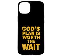 God's Plan Is Worth The Wait Jesus Christ Christianity Quote Case for iPhone 15 Plus