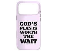 God's Plan Is Worth The Wait Jesus Christ Christianity Quote Case for iPhone 17 Pro Max