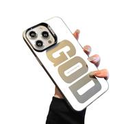Gods Plan Phone Case for iPhone 14 15 16 Pro Max, Military Grade Shockproof Silicone Cover, Inspirational Gift “God Has A Plan For You” (Gray,For iPhone 14)