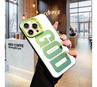 Gods Plan Phone Case, God's Light Phone Case Suitable for iPhone 13 14 15 16 17ProMax, Shockproof Soft Silicone Cover, a Great Gift for Friends and Family (For iPhone13Pro,Green)