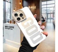 Gods Plan Phone Case, God's Light Phone Case Suitable for iPhone 13 14 15 16 17ProMax, Shockproof Soft Silicone Cover, a Great Gift for Friends and Family (For iPhone15Pro,White)