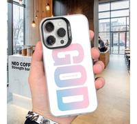 Gods Plan Phone Case, God's Light Phone Case Suitable for iPhone 13 14 15 16 17ProMax, Shockproof Soft Silicone Cover, a Great Gift for Friends and Family (For iPhone14Pro,Colorful black)